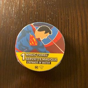 DC Magic Towel Superman wash cloth 11.5X11.5 3+ 100% Cotton